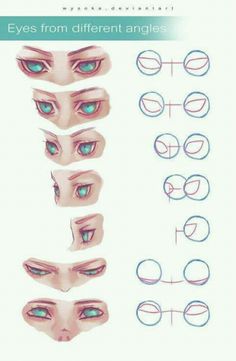 an image of different types of eyes and how to draw them in adobe, photoshopped