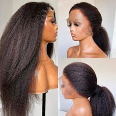 Light Yaki Straight Wig 360 Lace Frontal Human Hair Glueless HD | eBay Yaki Straight Wig, Quality Wigs, Raw Hair, Lace Hair, Human Hair Lace Wigs, Hair Quality, Straight Wig, Natural Hair Color, Wigs Hair Extensions