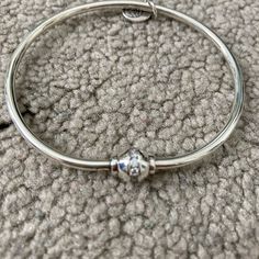 Silver With Silver Ball With Crystal Band. Never Been Worn And In Original Box! Size 6.5 Cape Cod Bracelet, Vintage Silver Bracelets With Box Clasp, Nickel-free Silver Bangle Charm Bracelet, Cape Cod, Womens Jewelry Bracelets, Original Box, Womens Sizes, Women Jewelry, Band