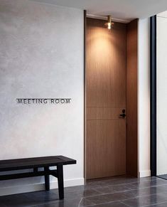 the meeting room is clean and ready for guests to use it as an office space