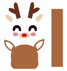 the letter i with a deer's head and antlers on it is shown