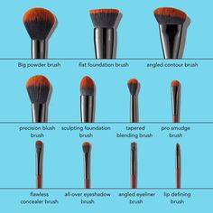 Aria Makeup, Best Contour, Makeup Brush Set Best, Makeup Brush Uses, Powdered Eyeliner, Makeup Pallets, Makeup Hacks Tutorials, How To Apply Blush, Best Makeup Brushes