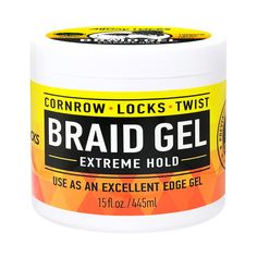 PRICES MAY VARY. ❇️ AllDay Locks️ Braid Gel (15 oz) - 1 Count ❇️ Smooths and tames frizz. Improved extreme hold formula helps styles look better, for longer! Leaves braids, locs, twists, and cornrows looking sleek, lustrous, and defined. ❇️ Fantastic for flake-free, extreme hold for all your go-to braided hairstyles. Also fabulously doubles as an edge control when you need it! ❇️ Lavender, peppermint, witch hazel, and sage infused to help alleviate dryness, itchiness & flakiness. Adds a beautifu Good Braiding Gel, Hygiene Shopping, Braid Gel, Dry Itchy Scalp, Edge Control, Image Swag, Mega Hair, Dry Scalp