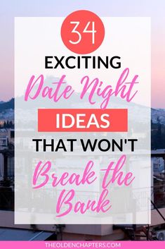 These 34 cheap date night ideas are perfect for married couples, adults, teens, parents, college students, and 20-somethings looking for a fun, yet inexpensive night together. These ideas are great to treat your girlfriend or boyfriend, and are perfect for all seasons. Include free community event ideas, movies, outdoor adventures, at home date nights, last minute adventures, and a ton of other inexpensive ideas. Pin now and read to find you next perfect date night! #datenightideas #datenight Community Event Ideas, Cheap Date Night Ideas, Fun Couple Activities, College Resources, At Home Date, Career Exploration