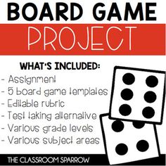 the board game project is shown in red and black