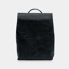 A stylish backpack for your laptop. Handcrafted with the premium-quality bull-hide leather called Crazy Horse. There is a leather laptop pocket inside, which allows you to separate your gadget from the books and other stuff you use during the day. The pack is extremely light, and its shoulder straps are cushy, so it will remain supremely comfortable even after you’ve filled it with all of your work essentials. Adjust straps as you like. The zippered pocket on the back is roomy enough for a noteb Modern Flap Backpack For Everyday Use, Black Flap Backpack For Everyday Use, Everyday Black Flap Backpack, Modern Leather Flap Backpack, Black Leather Flap Backpack, Daily Use Leather Flap Backpack, Functional Leather Backpack With Flap, Modern Leather Flap Backpack For Travel, Leather Flap Backpack For Business