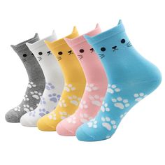 PRICES MAY VARY. Purr-fect Style: Elevate your sock game with adorable cat socks that are sure to turn heads and brighten your day, add a touch of feline charm to any outfit – because life's too short for boring footwear! Comfort Meow-terial: Crafted from high-quality, breathable cotton blend for ultimate comfort and durability, keeping your feet cozy all day long. These ankle socks for women offer a snug fit for most foot sizes(One size fits most) – perfect for any season. Meow-nique Gift Idea: Kitten Socks, Socks Gifts, Silly Socks, Animal Socks, Gifts For Cat Lovers, Cat Shoes, Life's Too Short, Socks Cute, Cat Socks