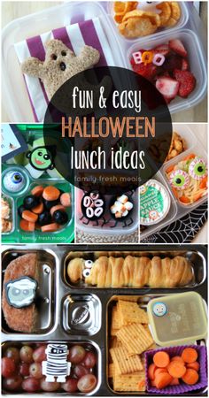 the fun and easy halloween lunch ideas for kids