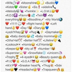 an emoticive text message with hearts and smiley faces in different colors on white paper