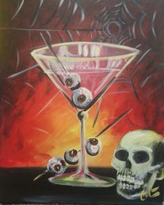 Watercolor Martini Art, Martini Artwork, Martini Pictures, Martini Painting, Wine And Paint Night, Pop Art Food, Wicked Art, Drink Art