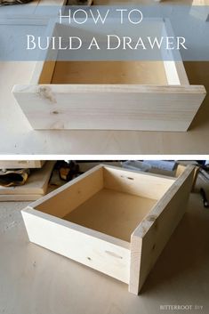 how to build a drawer from an old dresser