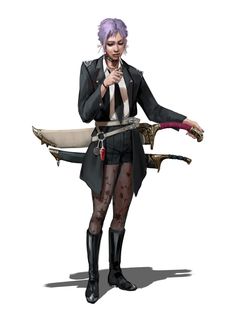 ArtStation - Demon Hunters Modern Monster Hunter, Demon Hunter Modern, Blood Hunter Character Art, Dnd Vampire Hunter, Demon Hunter Character Design, Vampire Hunter Female, Demon Hunter Female, Monster Hunter Art Character Design, Cyberpunk Character Male