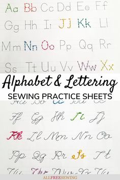 the alphabet and letter writing practice sheets for kids to learn how to write letters with crayons