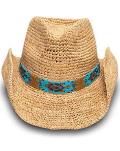 Nikki Beach Women's Natural Mazatlan Crochet Raffia Straw Western Hat , Natural Western Style Woven Straw Hats, Western Style Short Brim Woven Straw Hat, Western Style Woven Straw Hat Band, Western Straw Fedora With Woven Detail, Western Style Woven Toquilla Straw Sun Hat, Western Woven Toquilla Straw Sun Hat, Western Style Short Brim Woven Hat, Western Style Natural Color Paper Straw Hat, Western Style Natural Paper Straw Hat