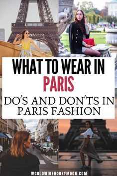 the words what to wear in paris do's and don'ts in paris fashion