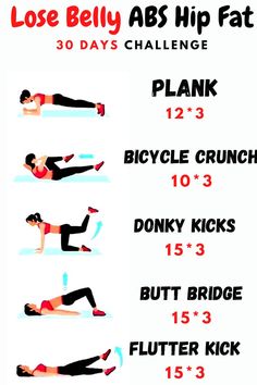 an exercise poster showing how to do the abs