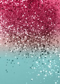 pink and blue background with lots of glitter