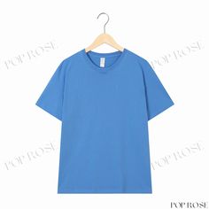 Upgrade Version Loose Fit Solid Color Cotton T-shirt Blank Short Sleeve Promotional Shirt Cultural Shirt Printing Light Blue Solid Color Short Sleeve Tops, Light Blue Short Sleeve Solid Top, Light Blue Short Sleeve Tops, Blue Solid Color Crew Neck Top, Blue Solid Short Sleeve T-shirt, Blue Short Sleeve Solid Color T-shirt, Basic Blue Solid Color Top, Blue Solid Color Basic Top, Basic Blue Tops