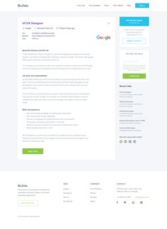 the website page for google's web design