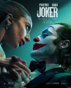 the joker movie poster with two women