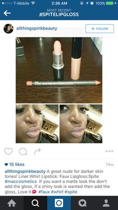 Whirl Lipstick, Mac Cosmetics, Lip Gloss, Skin Tones, Skin, Beauty