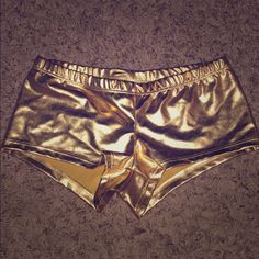 Fun Gold Shorts With Matching Trendy Leg Wrap. Perfect For Music Festivals Or Raves! Brand New, Never Worn! Gold Stretch Shorts For Night Out, Gold Stretch Short Bottoms, Gold Stretch Summer Shorts, Gold Stretch Bottoms Short Length, Fitted Gold Shorts, Casual Gold Shorts For Night Out, Casual Stretch Gold Bottoms, Trendy Gold Bottoms Short Length, Casual Gold Bottoms Short Length