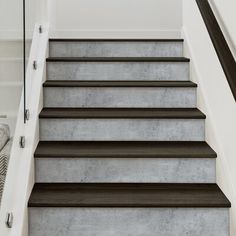 a set of stairs leading up to a bedroom