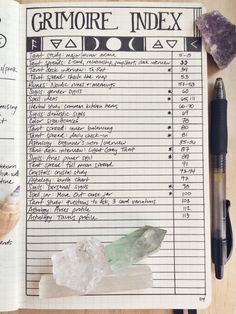 ORGANIZING YOUR GRIMOIRE (tips from a neat freak virgo)  okay i’ve been meaning to make this post for awhile bc i’ve seen some great ideas for grimoire organization, and i want to share the way i’m keeping track of all the pages in mine without... Grimoire Ideas, Witch Board, Book Of Shadow, Witchcraft For Beginners