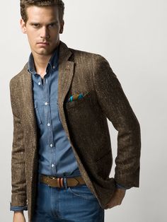 Sports Coat And Jeans, Denim Outfit Men, Blazer Outfits Men, Smart Casual Menswear, Outfit Chic, Mens Fashion Blog