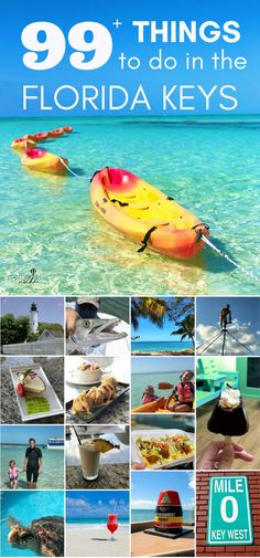 the cover of 99 things to do in the florida keys