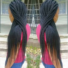 http://www.shorthaircutsforblackwomen.com/how-to-do-havana-twists/ Rope twists- senegalese twists- twists #braidsbyguvia Rope Twists, Senegalese Twist Style, Faux Loc, Senegalese Twist Hairstyles, Senegalese Twists, Marley Hair, Pelo Afro, Senegalese Twist, Twist Style