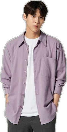 Casual Long Sleeve Purple Shirt, Casual Purple Long Sleeve Shirt, Casual Lavender Tops For Everyday, Purple Cotton Shirt With Pockets, Casual Long Sleeve Lavender Shirt, Casual Purple Shirt For Streetwear, Casual Purple Shirt For Fall, Lavender Casual Streetwear Tops, Casual Lavender Tops For Streetwear