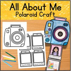 an all about me polaroid craft with pictures