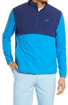 Sporty design defines a smart golf pullover designed for comfort on the course. Zip half-placket Long sleeves 100% polyester Machine wash, tumble dry Imported Sporty Design, Half Zip Pullover, Pullover Designs, Black Clover, Half Zip, Quarter Zip, Athletic Jacket, Nordstrom, Golf