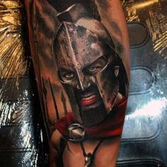 Knight Tattoo, Trash Polka Tattoo, Cool Tattoos For Guys, Trash Polka, 3d Tattoos, Surface Decoration, Gerard Butler