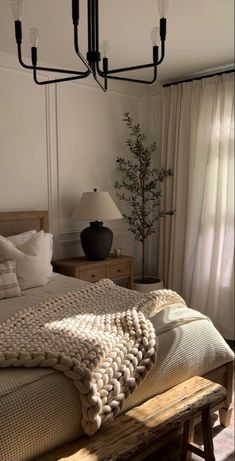 an image of a bedroom setting on the iphone