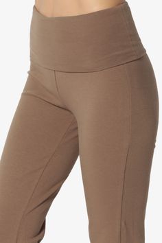 Whether you are working up a sweat at the yoga or relaxing at home, these yoga pants are just what you want and need. The roll down waistband is comfortable and flattering. Wear it with crop top or tees for lounge look.Foldable low waist to high rise waistbandStress-free style, bootcut legsComfy stretch cotton jersey, 32in inseamFits true to size, take your normal size, S = Size(2-6), M = Size(6-10), L = Size(10-14), XL = Size(14-18)Model size : 5'3" height, 33" bust, 24" waist, 34" hip, and is Track Leggings, Athletic Sweatpants, Lounge Looks, Heavy And Light, Free Style, Low Waist, Stretch Cotton, Yoga Pants, High Rise