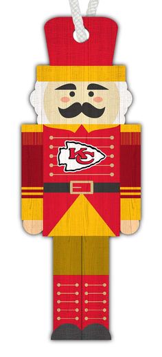 Fan Creations Holiday Home Decor Kansas City Chiefs Nutcracker Ornament Santa And His Reindeer, Nut Cracker, Nutcracker Ornaments, Stacked Pumpkins, The Ultimate Gift, Holiday Home Decor, Old Trucks, Christmas Village, Kansas City Chiefs