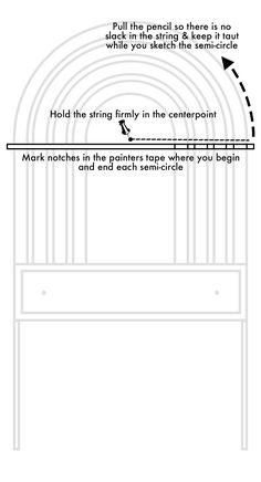 the instructions for how to install an arch in a building with arches and columns on each side