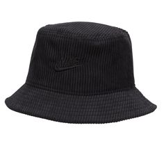 Nike Sportswear Apex Black Corduroy Y2k Bucket Hat New With Tags, Never Washed Or Worn! Size: Adult Unisex Small Brand: Nike Regular Fit Bucket Hat. Unstructured 360 Brim. Nike Swoosh Logo On Front. Y2k Style Is Back! Corduroy Texture Allover. Color: Black Material: Polyester *Stock Photos Show Fit Only, You Will Receive The Color Noted In Listing Description* As Always, I Will Discount Bundles And Entertain All Offers, So Don’t Be Shy! New To Posh!? Use Code Thriftyhippie07 When You Signup For Y2k Bucket Hat, Bucket Design, Bucket Hat Style, Corduroy Bucket Hat, Running Cap, Black Bucket Hat, Nike Hat, Nike Swoosh Logo, Bucket Hat Black