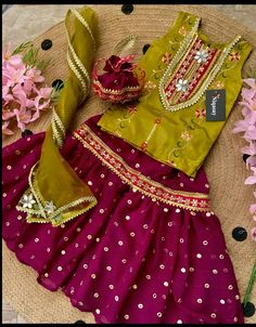 Mehendi Dresses, Mehandi Dress, Kids Dress Wear, Baby Dress Design, Kids Designer Dresses, Kids Fashion Dress