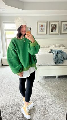 sherpa oversized sweater. looking for realistic, casual & affordable everyday outfit ideas? you’re in the right place! in this corner you’ll find all things basic & cute midsize style. realistic outfits for busy moms. want to get to know me more & shop my style? head to https://stephschutt.com/ for more & be sure to follow this board for all my style and outfit inspo. Fun Athleisure Outfits, Tan Oversized Sweater Outfit, Baggy Pullover Outfit, Trendy Outfits For Cold Weather, Winter Outfit Casual Comfy, Monterey California Outfits Winter, Cozy Oversized Outfit, Midsize Casual Outfit Winter, Cute Comfy Warm Outfits