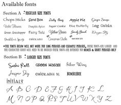 some type of font that is very nice to use for an ink pen or paper