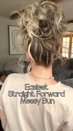 Messy Spikey Bun, Shoulder Length Messy Buns, How To Make A Bun With Long Hair, Quick Updo Hairstyles, Big Messy Buns, Easy Buns, Messy Bun For Short Hair, Messy Bun Updo, Chicken Risotto