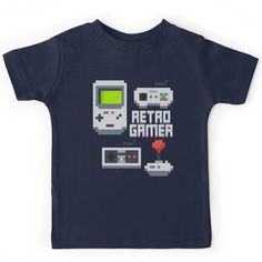 Retro Shirt Design, Futuristic Clothing, Nice Shirts, Pixel Game, Gaming Design, Hypebeast Wallpaper, Geek Design, School Theme, Retro Kids