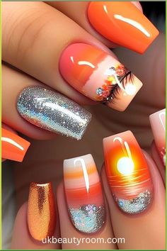 Bright nails are colorful and eye-catching, perfect for adding a pop of excitement to any look.  They are also a great choice for summer!  This post contains 39 ideas for bright nails, including: simple, cute, inspo, classy, elegant, fun, funky, edgy, neon, ideas, art, summer, designs, acrylic, short, for spring, almond. Mani Designs, Neon Ideas, Rainbow Nails Design, Summer Designs, Bright Summer Nails, Sassy Nails, Nail Effects, Pedicure Designs