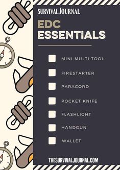 Survival Journal, Edc Essentials, Light Words, Survival Items, Paracord Survival, Prepper Survival, Tactical Flashlight