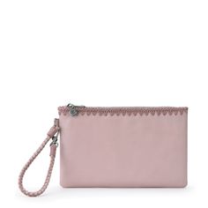 The Sak Vita Wristlet - |Leather - Rosewood| Elegant Pink Crochet Bag For Everyday Use, Wristlet For Everyday Use In Spring, Casual Pink Wristlet For Everyday Use, Casual Pink Everyday Wristlet, Feminine Clutch With Removable Pouch For Everyday Use, Wristlet Bag, The Sak, Holiday Gift Guide, Wrist Strap