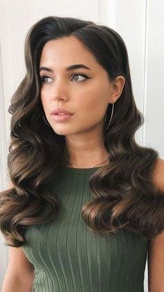 Bridal Hair Down, Guest Hair, Hollywood Hair, Bridesmaid Hair Makeup, Wedding Guest Hairstyles, Long Hair Wedding Styles, Wedding Hair Inspiration, Bridal Hair And Makeup, Wedding Hair And Makeup