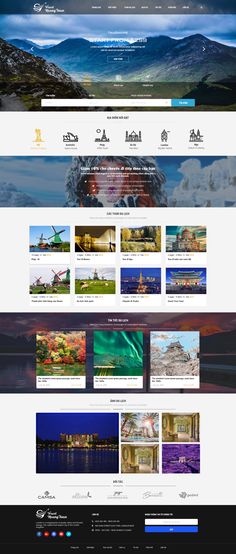 an image of a website page with many different images and colors on the front cover